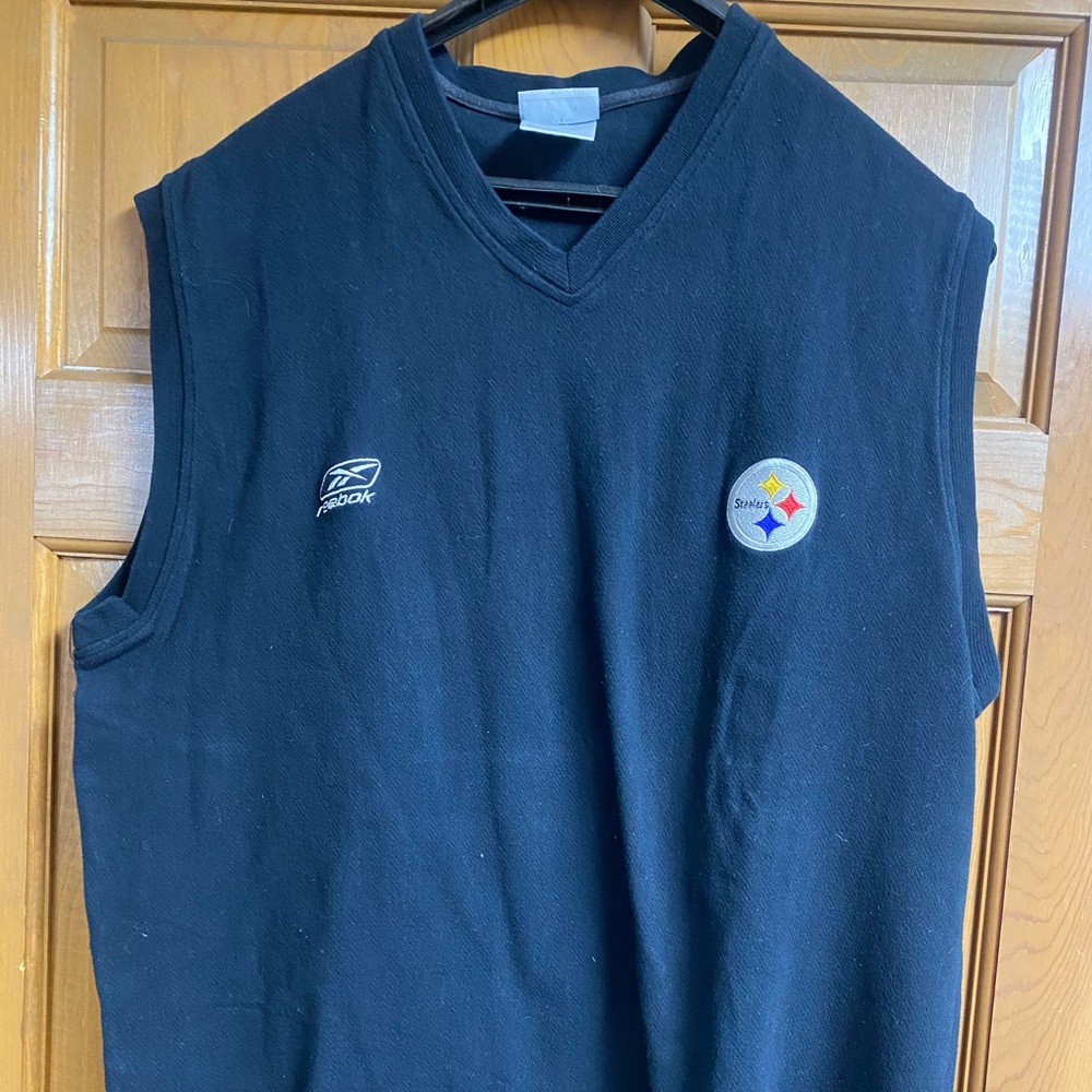 Pittsburgh Steelers black Sweater Vest size XXL